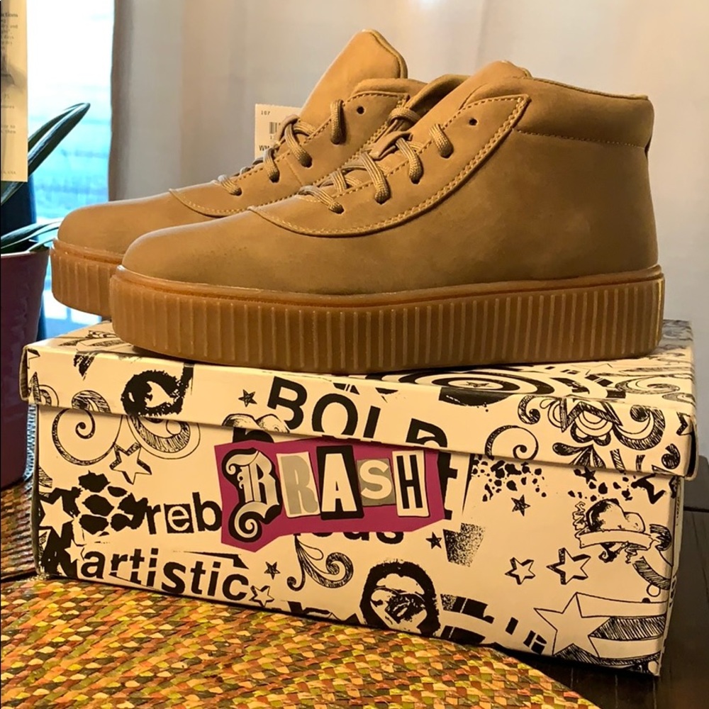BRASH Elysa Platform Hi-Top Sneakers NiB